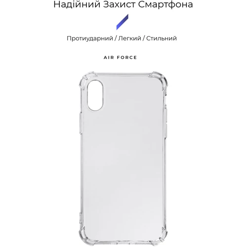 Чехол для iPhone Armorstandart Air Force Transparent for iPhone X / Xs (ARM62369): Цвет прозрачный