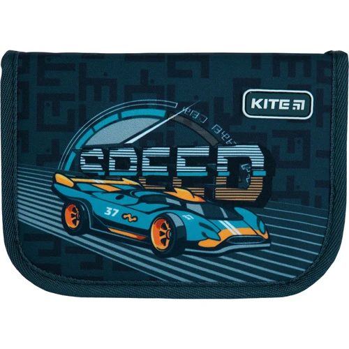 Пенал без наполнения Kite Education Speed K21-621-2, 1 отделение, 1 отворот