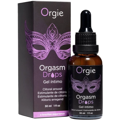 Возбуждающие капли для клитора Orgie Orgasm Drops, 30 мл, эффект разогрева и охлаждения