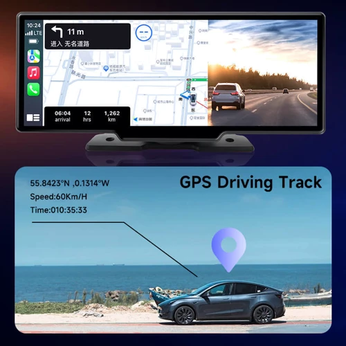 Портативный автомобильный экран Ottocast Portable 10" Apple CarPlay & Android Auto car display screen (N92C) фото 6