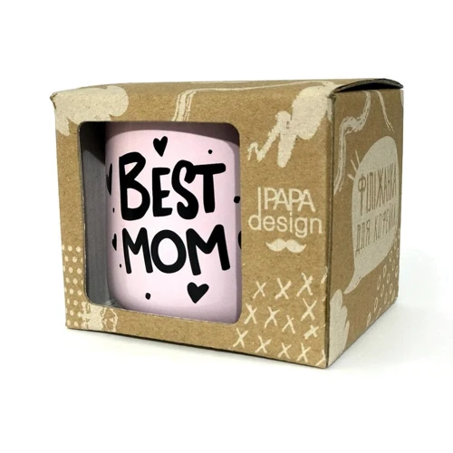 Чашка PAPAdesign Best mom рожевий: Виробник PAPAdesign