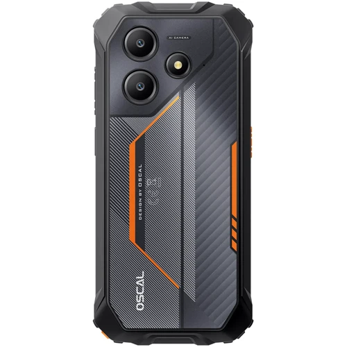 Смартфон Oscal Marine 2 8/256Gb Orange: Процессор Unisoc T615 (12 nm) Octa-core (2x1.8 GHz Cortex-A75 & 6x1.6 GHz Cortex-A55)