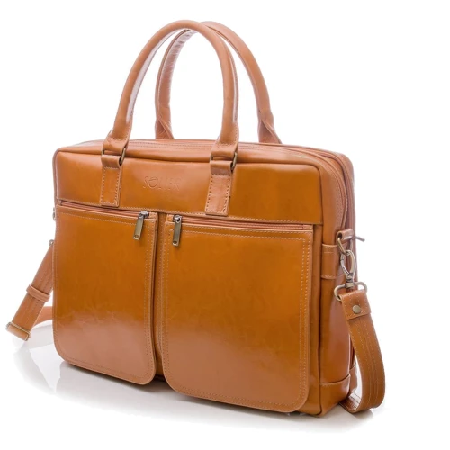Solier DUNDEE Leather Bag Camel (SL01Camel) for MacBook Pro 15" фото 8