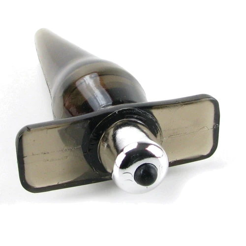 Анальный вибратор Power Buttplug, 9.5x3.5 см, черный