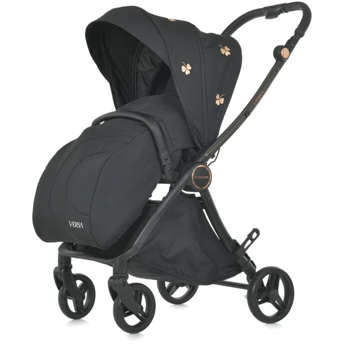 Коляска дитяча EL CAMINO ME 1078 VERSA Clover Black Чорний чорна рама (ME 1078 Clover Black): Матеріал коліс EVA