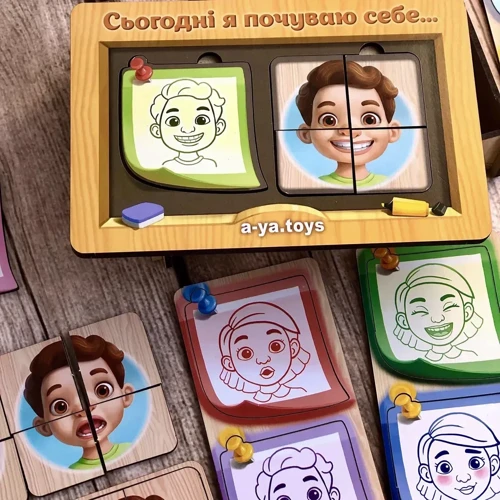 Пазл-сортер Ubee "Емоції" (ПСФ101): Вік 3-4.5 года