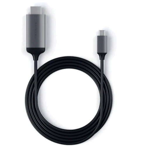 Кабель Satechi Cable USB-C to HDMI 4K 1.8m Space Grey (ST-CHDMIM) фото 3