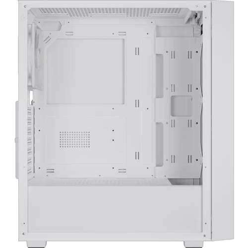 Корпус Gamdias Aura GC2 Elite White (4712960139312): Материал передней панели пластик и металл