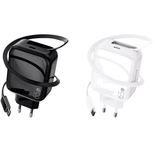 Зарядное устройство Proove Wall Charger USB-C Fixtape GaN 65W White (WCFP65010202): Особенности Power Delivery (PD), USB-C, Быстрая зарядка