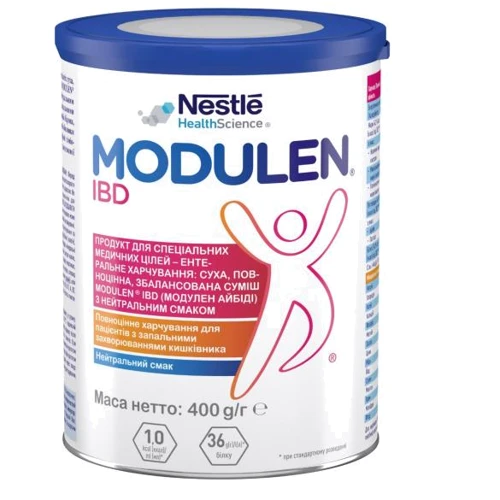 Суха лікувальна гіпоалергенна суміш Nestle Modulen Modulen IBD 400г (7613038772844)