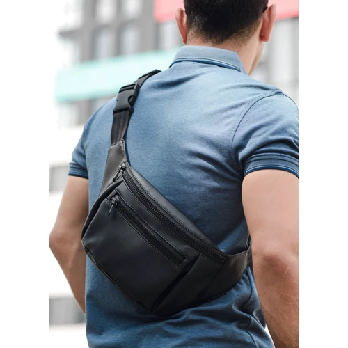 Мужская поясная сумка Sambag Tirso MKH черная (80341001m): Страна производитель Украина