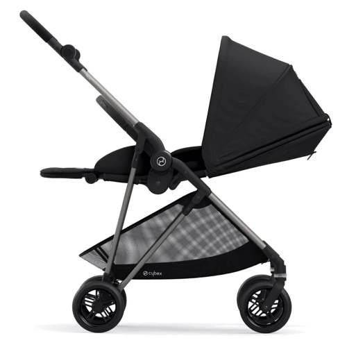 Прогулочная коляска Cybex Melio Deep Black: Материал колес полиуретан