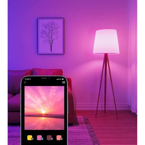 Лампа умная Govee H6004, E27, 9W, 800Lm, 2700K-6400K, RGB, WI-FI/Bluetooth, белый (H6004CC1)