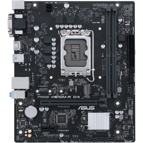 ASUS PRIME H610M-R D4: Оперативная память 2xDDR4 3200 МГц, до 64 ГБ