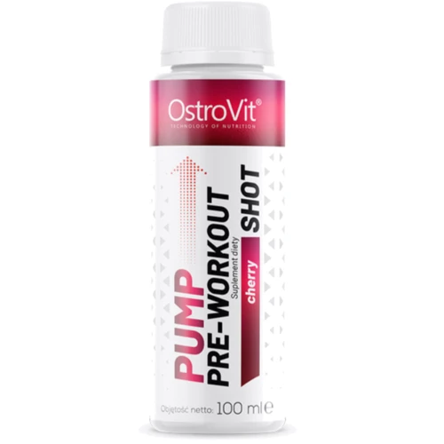Предтренировочный комплекс OstroVit Pump Pre-Workout Shot 100 ml / 2 servings / cherry