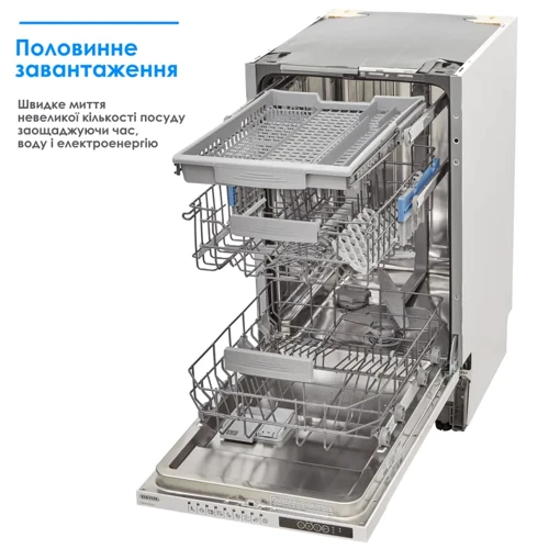 Вбудовувана посудомийна машина ELEYUS DWB 45039 LDI: Кількість програм 9