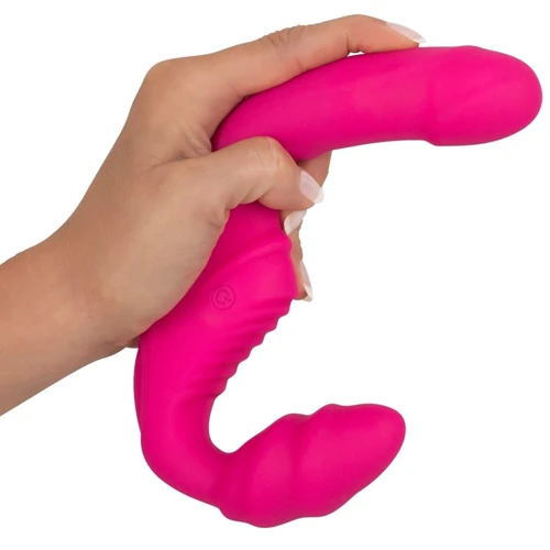 Безремневой страпон с вибрацией Vibrating Strapless Strap-On Pink