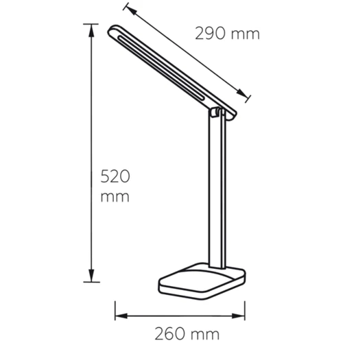 Настільна лампа Eurolamp 5W 3000-5000K (LED-TLG-1(white)): Тип джерела освітлення Светодиодная лампа LED