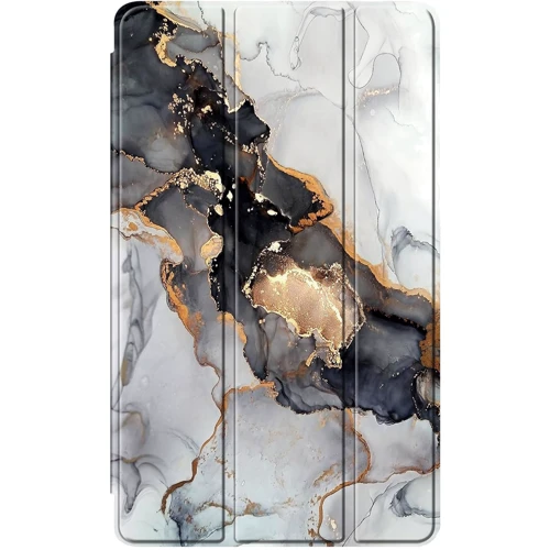 Аксесуар для планшетних ПК BeCover Soft Edge TPU з Pencil Mount Gray Marble для Xiaomi Redmi Pad SE 8.7 (712575)