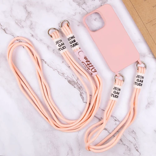 Чехол для iPhone TPU Case two straps California Pink Sand for iPhone 13 Pro Max фото 5