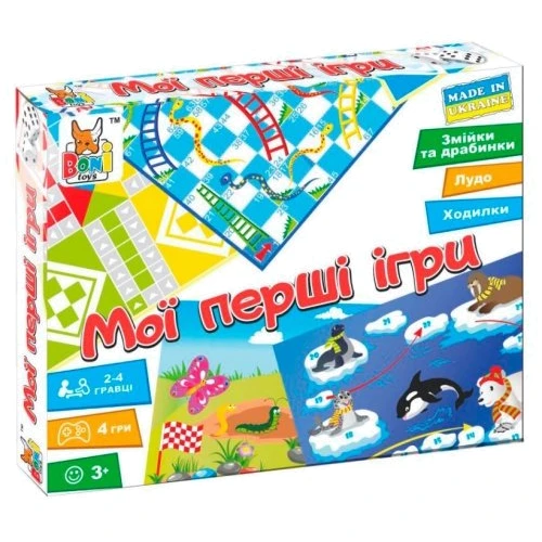 Настольная игра Мои первые игры (4 игры), Boni Toys (301)