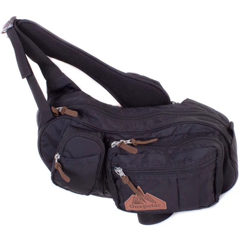 Чоловіча сумка через плече Onepolar чорна (W3015-black)