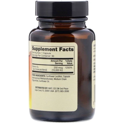 Dr. Mercola Liposomal Vitamin D3 10.000 IU Вітамін Д3 ліпосомальний 90 капсул: Тип вітамін D