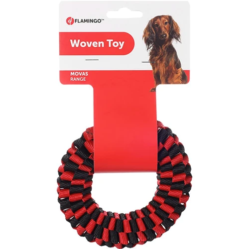 Игрушка для собак Flamingo Movas Woven Ring Кольцо плетёное 13 см (5400585175189)