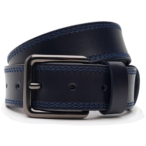 Мужской ремень Borsa Leather синий (V1115FX50-navy)