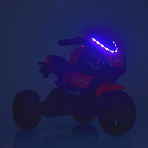 Дитячий електромотоцикл 3 колісний Bambi Racer Yamaha червоний (M 4135EL-3): Матеріал коліс EVA