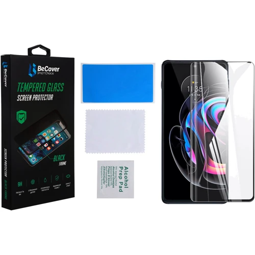 Аксесуар для смартфона BeCover Tempered Glass Black для Motorola Moto Edge 20 Lite (706898)