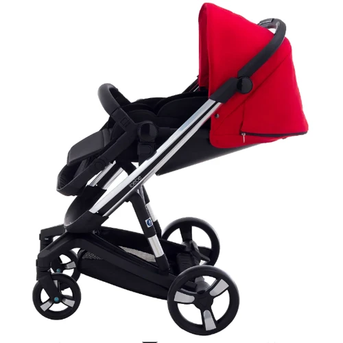 Универсальная коляска 2 в 1 Ibebe i-stop Chrome red (623916): Количество блоков 1