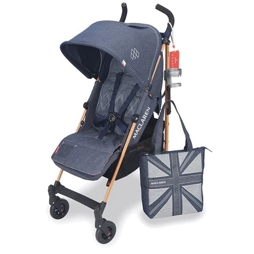Прогулочная коляска Maclaren Quest Denim Style Set Indigo, синий джинс (WD1G633312)
