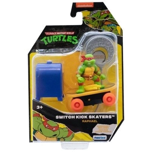 Игровая фигурка TMNT Funrise Черепашки-ниндзя Скейтбордист с лаунчером Рафаэль (71043) фото 4