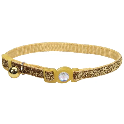 Ошейник Coastal Fashion Safe Cat для котов нейлон золотой 1x30 см