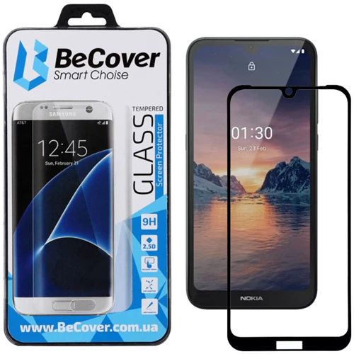 Аксессуар для смартфона BeCover Tempered Glass Black for Nokia 1.3 (705100)