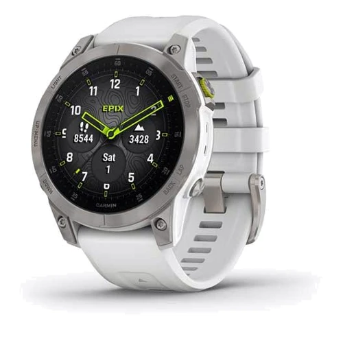 Смарт-часы Garmin Epix (Gen 2) Sapphire White Titanium (010-02582-21)