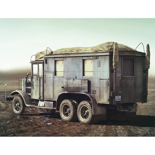 Krupp L3H163 Kfz.72, Німецький тягач ІІ МВ, WWII German radio truck (ICM35462)