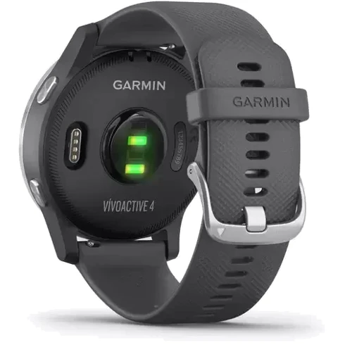Смарт-годинник Garmin Vivoactive 4 Silver Stainless Steel Bezel w. Shadow Gray and Silicone B. (010-02174-01): Сенсорний екран є