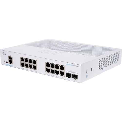 Сетевой коммутатор Cisco CBS350-16T-2G-EU: Порты только Gigabit Ethernet (10/100/1000)
