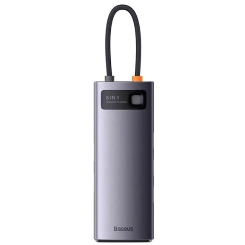 Адаптер Baseus Adapter StarJoy USB-C to HDMI4K+3xUSB3.1+PD+RJ45+SD Gray (WKWG080213): Колір серый