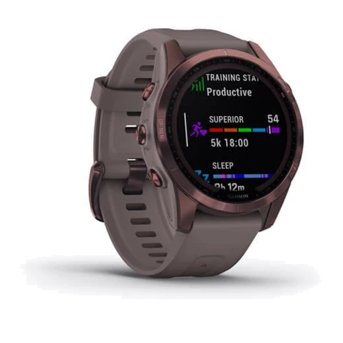 Смарт-часы Garmin Fenix 7S Sapphire Solar Dark Bronze Titanium with Shale Grey Band (010-02539-29): Производитель Garmin