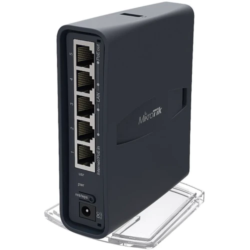 Маршрутизатор Wi-Fi Mikrotik hAP ac lite tower (RB952Ui-5ac2nD-TC): Кількість LAN портів 5