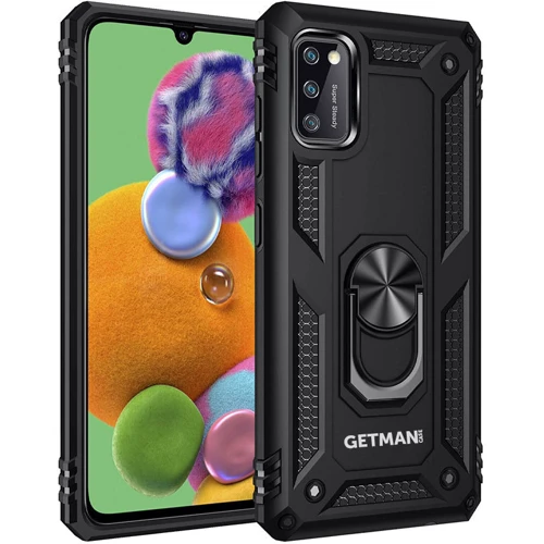 Чохол для телефона Mobile Case Shockproof Serge Magnetic Ring Black for Samsung A415 Galaxy A41
