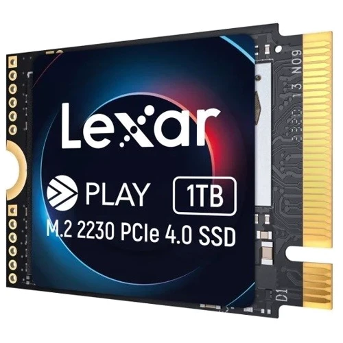 Lexar PLAY 2230 PCIe 4.0 1TB (LNMPLAY001T-RNNNG): Інтерфейс підключення PCI-Express 4.0 (x4)