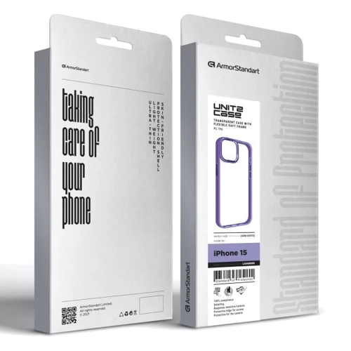Чехол для iPhone ArmorStandart UNIT2 Case Lavander for iPhone 15 (ARM69970): Тип аксессуара чехол