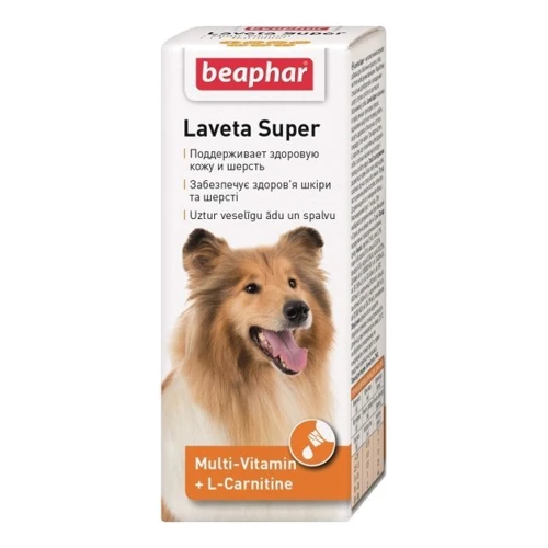 Жидкие витамины Beaphar Laveta Super для шерсти собак 50 мл (12554)