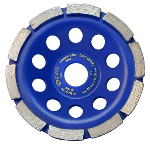 Чаша шліфувальна S&R Tempo 125 х 22.2 мм однорядна шліфувальна по бетону (252977125): Виробник S&R