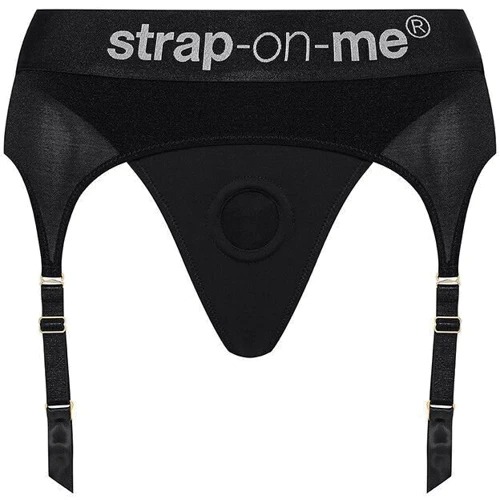 Труси для страпону з підв'язками для панчох Strap-On-Me REBEL HARNESS - XS: undefined undefined