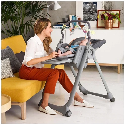 Стульчик для кормления Chicco Polly Magic Relax New Золотистый (79502.61) фото 6